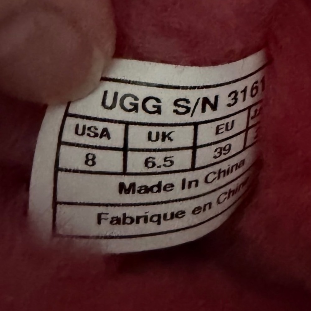 UGG Australia Classic Short Sequin Ruby Red Sheep… - image 6